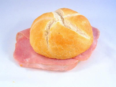 Kaiserbroodje met ham